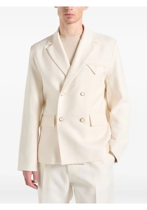 Manière De Voir Didier double-breasted tailored blazer - Neutrals