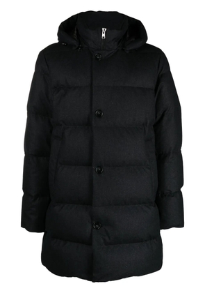 Woolrich detachable-hood quilted padded coat - Grey