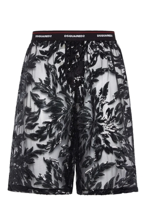 DSQUARED2 sequinned shorts - Black