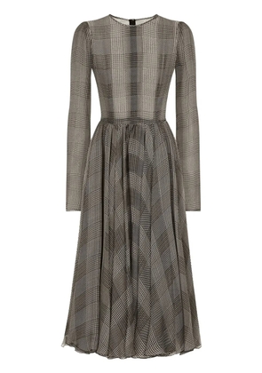 Dolce & Gabbana check-pattern dress - Grey