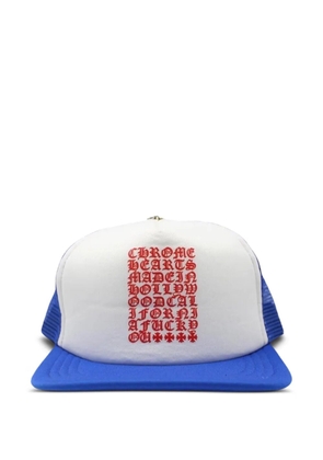 Chrome Hearts Eyechart trucker hat - Blue