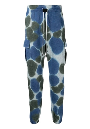Buscemi tie-dye cotton track pants - Blue