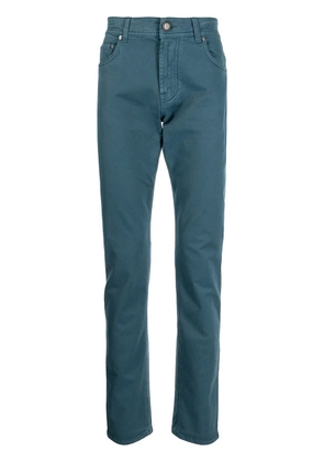 Corneliani high waist tapered trousers - Blue