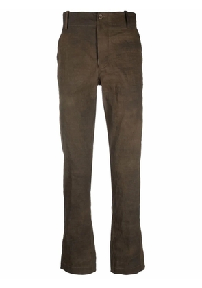 Uma Wang straight-leg chino trousers - Brown