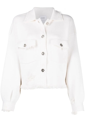 Barrie fringed denim jacket - White
