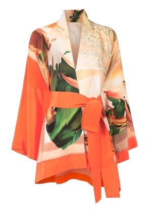 Lenny Niemeyer printed belted kimono - Orange
