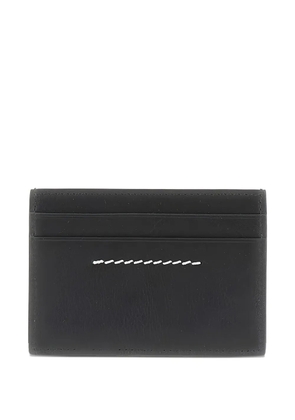 MM6 Maison Margiela cardholder logo-plaque wallet - Black