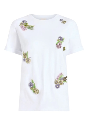 Cinq A Sept crystal-embellished t-shirt - White