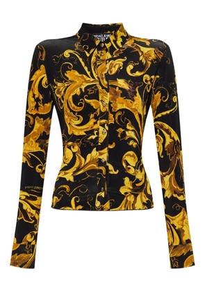 Versace Jeans Couture baroque-print long-sleeve shirt - Yellow