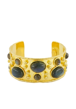Sylvia Toledano Byzance labradorite beaded cuff bracelet - Yellow