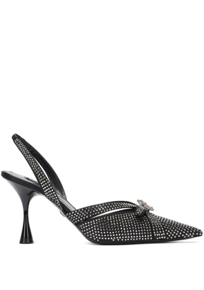 Roberto Cavalli embellished slingback pumps - Black