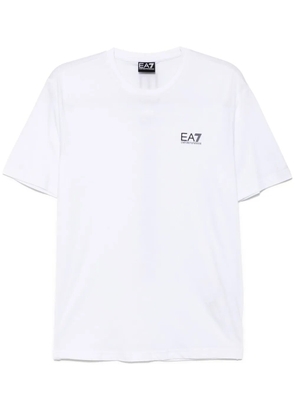 Ea7 Emporio Armani logo-print cotton T-shirt - White