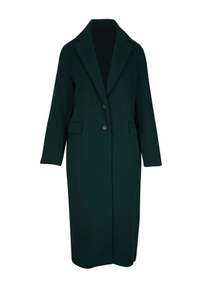 Vince single-breasted flap-pocket coat - Green