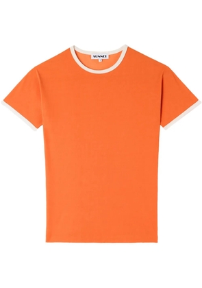 Sunnei contrasting-trim T-shirt - Orange