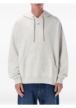 Off-White logo-print hoodie - Grey