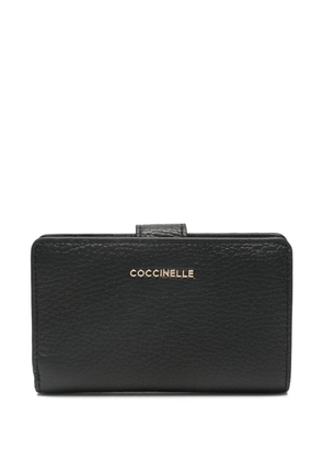 Coccinelle Metallic Soft leather wallet - Black