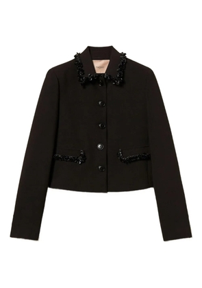TWINSET embellished long-sleeve blazer - Black