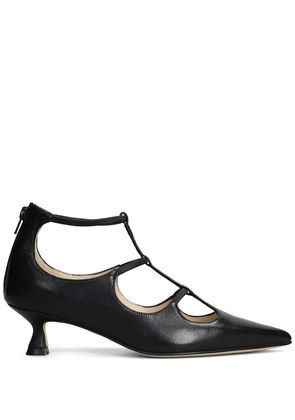 Anna F. 50mm leather pumps - Black