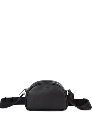 HUGO curved zip-fastening shoulder bag - Black