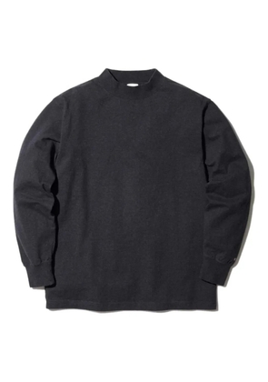 Snow Peak mock-neck long-sleeve T-shirt - Black