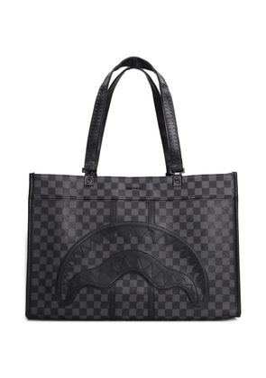 Sprayground checked tote bag - Grey
