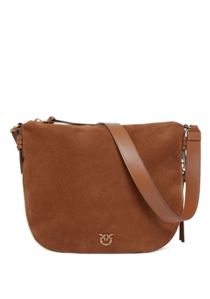 PINKO suede zip-fastening shoulder bag - Brown