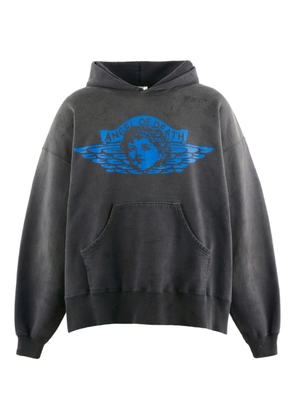 SAINT MXXXXXX graphic hoodie - Black