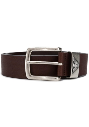 Emporio Armani logo detail belt - Brown