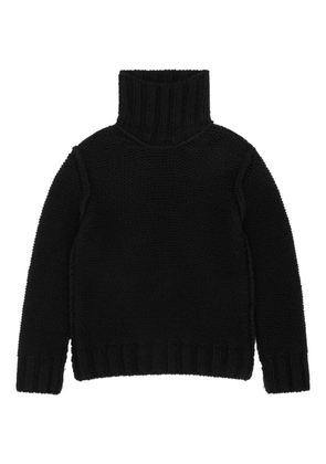MM6 Maison Margiela roll-neck wool sweater - Black