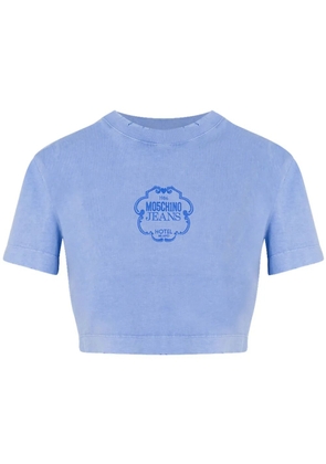 MOSCHINO JEANS logo-print T-shirt - Blue