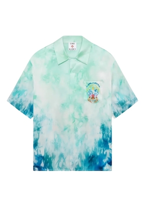 Casablanca tie-dye pocket shirt - Blue
