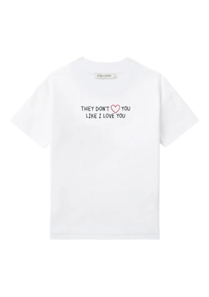 Joshua Sanders text-print T-shirt - White