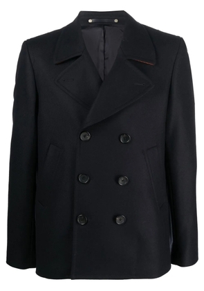 PS Paul Smith double-breasted fastening peacoat - Blue