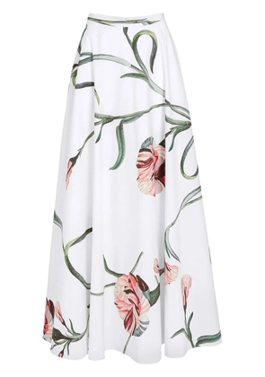 Giambattista Valli cotton maxi skirt - White