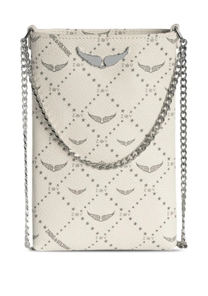 Zadig&Voltaire Rock phone pouch - White