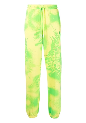 COUNTY OF MILAN tie-dye track pants - Yellow