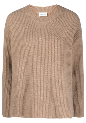 P.A.R.O.S.H. ribbed-knit cashmere sweatshirt - Brown