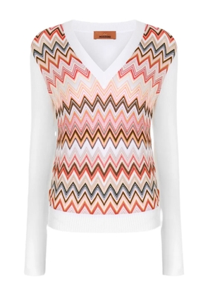 Missoni zigzag-pattern sweater - White