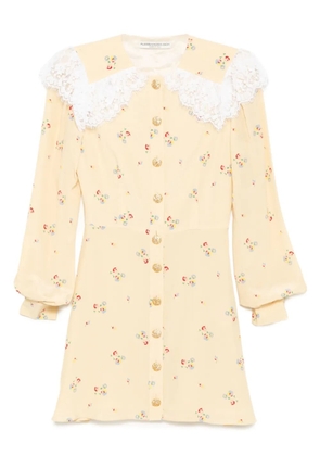 Alessandra Rich floral-print dress - Yellow