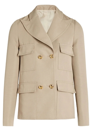 Giambattista Valli gabardine blazer - Neutrals