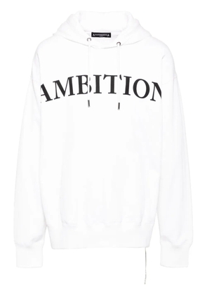 Mastermind World slogan print hoodie - White