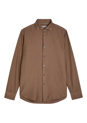 Canali long-sleeve shirt - Brown