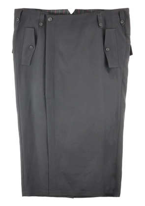 Yohji Yamamoto wool skirt - Black