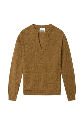 MARANT Arnold V-neck top - Brown