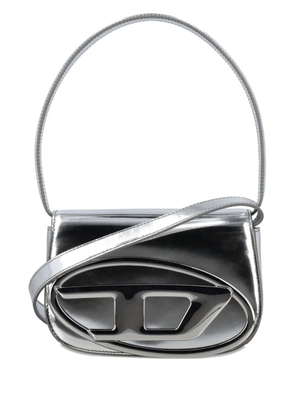 Diesel logo-plaque tote bag - Silver