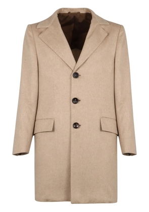 Kiton single-breasted coat - Neutrals
