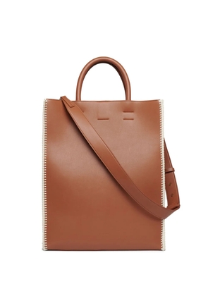 Nanushka The Compass crochet-detail tote bag - Brown