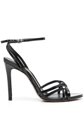 Schutz 115mm patent leather sandals - Black