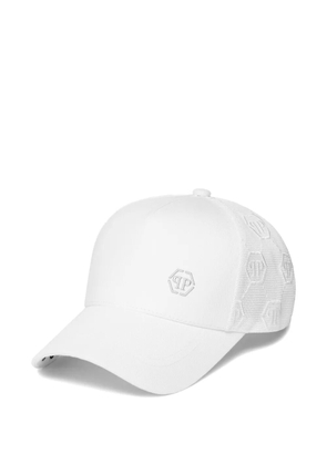 Philipp Plein Hexagon baseball cap - White