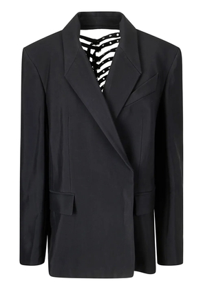 Mugler buckled blazer - Black